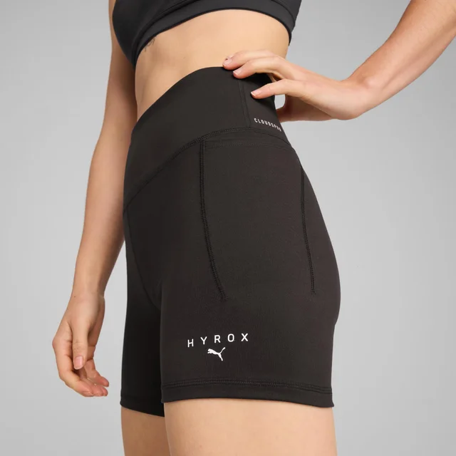 Womens PUMA x HYROX Cloudspun 3" Short Tight - Black
