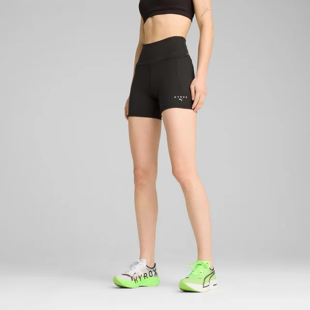 Womens PUMA x HYROX Cloudspun 3" Short Tight - Black