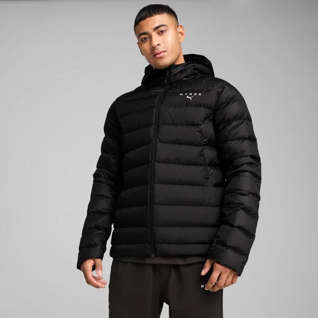 UNISEX PUMA x HYROX Hooded Down Jacket - Black