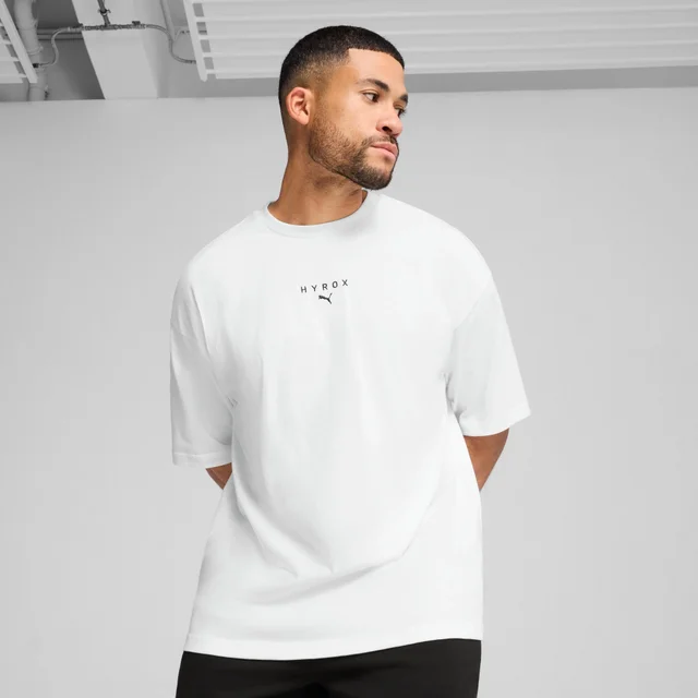Mens PUMA x HYROX M Oversize Tee - White