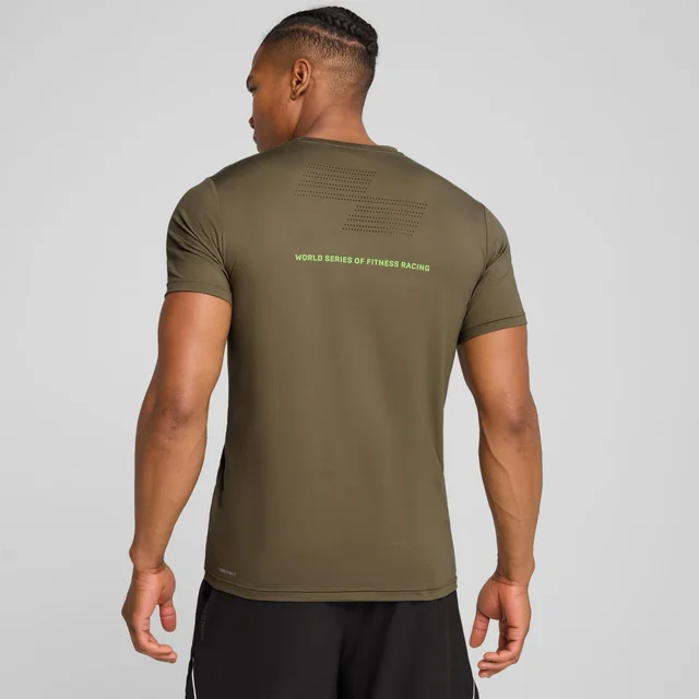 Mens PUMA x HYROX Cloudspun Tee - Green