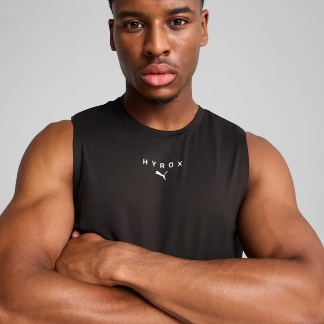 Mens PUMA x HYROX Cloudspun Tank - Black