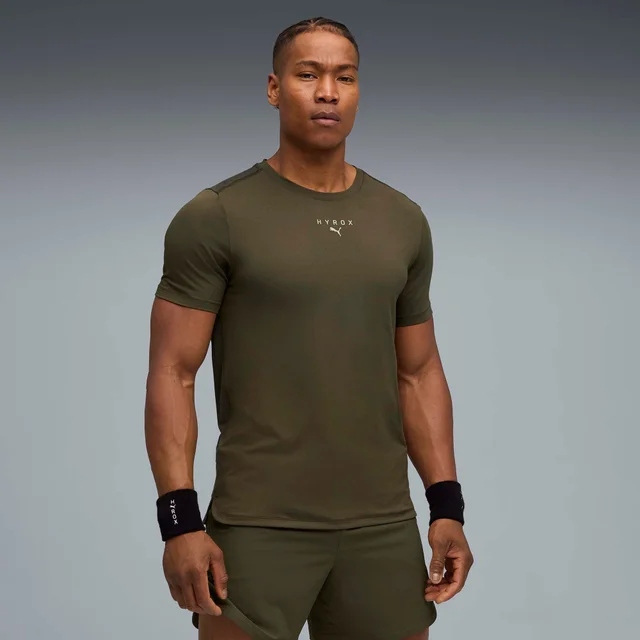 Mens PUMA x HYROX CLOUDSPUN THERMOADAPT TEE - Green