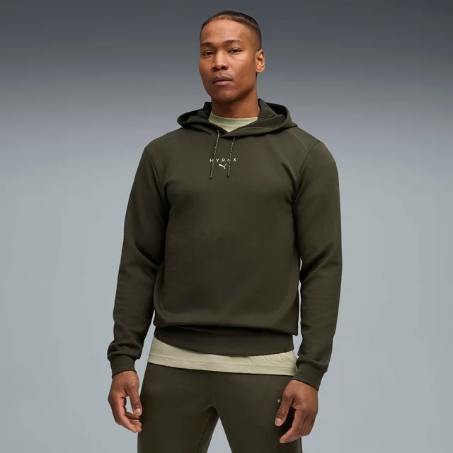 Mens PUMA x HYROX CLOUDSPUN HOODIE - Green