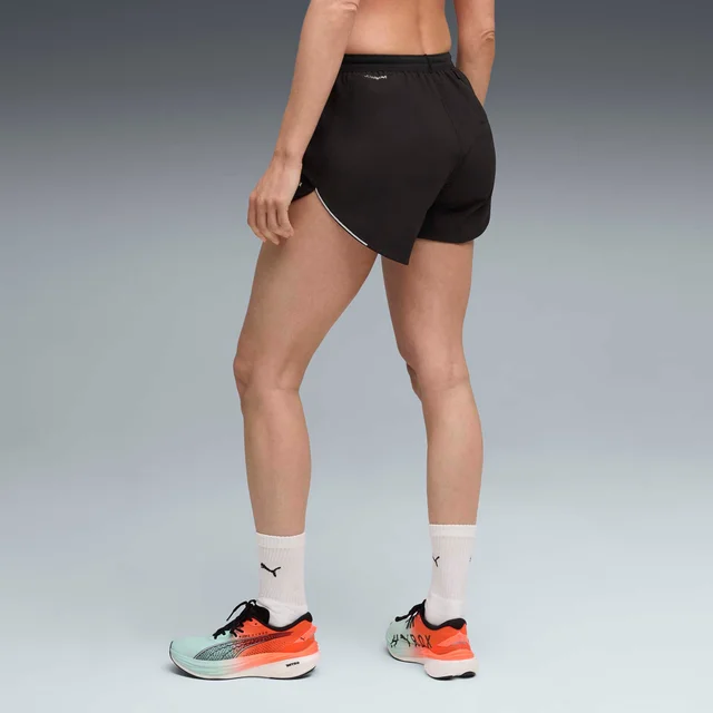 Womens PUMA x HYROX 4" ULTRAWEAVE SHORT - Black