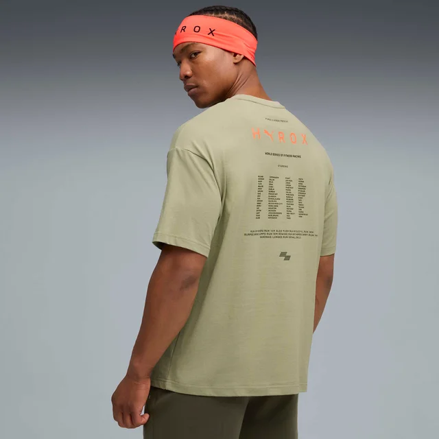 Mens PUMA x HYROX LIFESTYLE TEE - Green