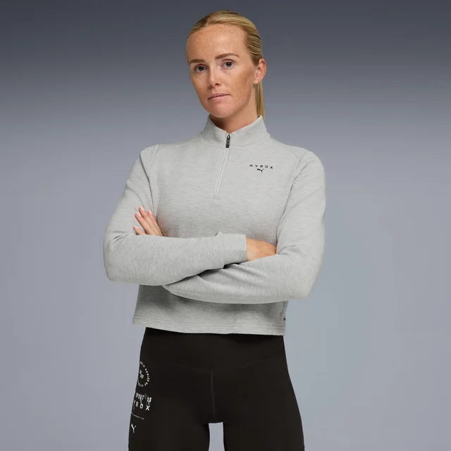 WOMEN'S CLOUDSPUN 1/4 ZIP - grey