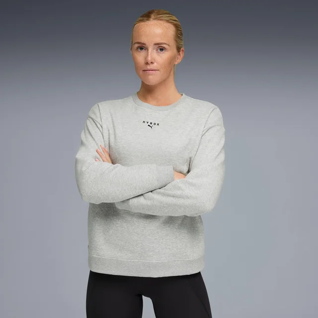 WOMEN'S HEAVYWEIGHT GRAPHIC CREWNECK - grey