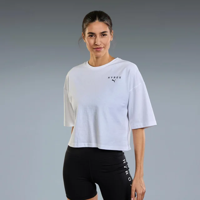 WORLD CROPPED TEE WOMEN'S - white